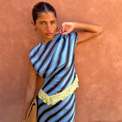 Stripe A-Symmetrical Top