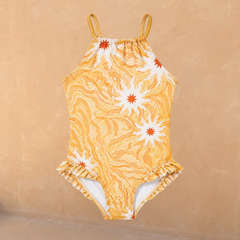 Girl's Yellow Sun Swimsuit