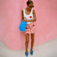 Pink Astra Mini Skirt