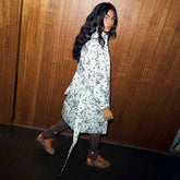 Mono Swallow Romance Reversible Coat