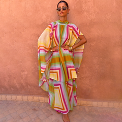Bright Geo Stevie Maxi Dress