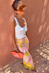 Pink Deer Poppy Midi Maeva Skirt