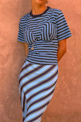 Stripe Baby T-Shirt With Bra Detail