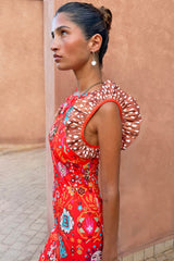Tomato Tapestry Frida Dress Petite