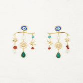 Gold Plated Balearic Charm Earring