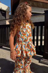 Girl's Banana Cotton Woven Set