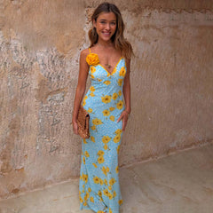 Blue Deer Poppy Elsie Dress