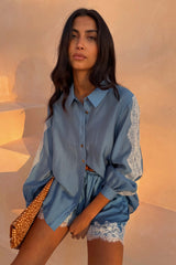 Blue Lace Marley Shirt