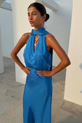 Cobalt Lily Top