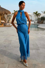 Cobalt Maeva Midi Skirt
