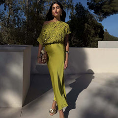 Green Shell Crochet Tilly Dress