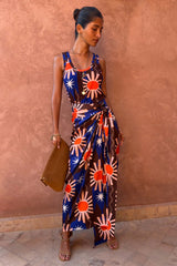 Chocolate and Blue Sun Jaspre Skirt