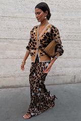 Heart Leopard Dorris Skirt Petite