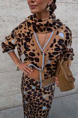 Heart Leopard Scarf