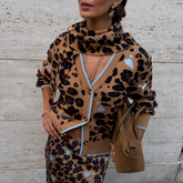 Heart Leopard Scarf