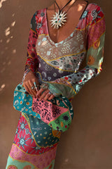 Pastel Morocco Mesh Vivi Dress