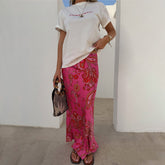 Pink Paisley Dorris Skirt