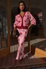 Pink Hearts Dorris Skirt