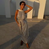 Sequin Maxi Wrap Jaspre Skirt