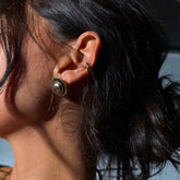Deloris Silver Circle Earrings