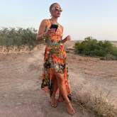 Tapestry A-Symmetrical Maxi Skirt