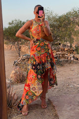 Tapestry A-Symmetrical Maxi Skirt