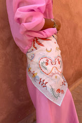 Cream Bandana in Tigress Print