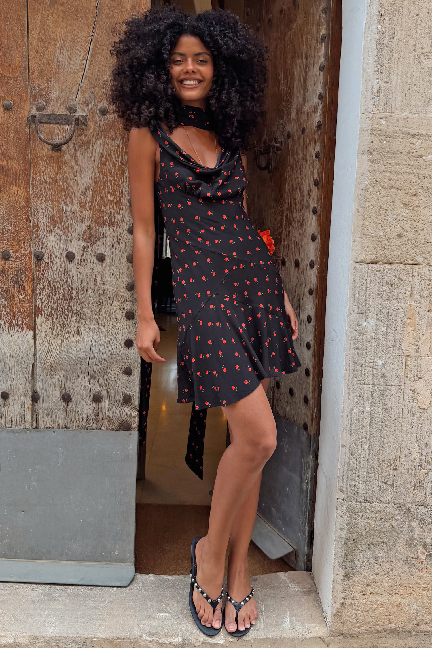 Black Rose Mini Sophie Dress