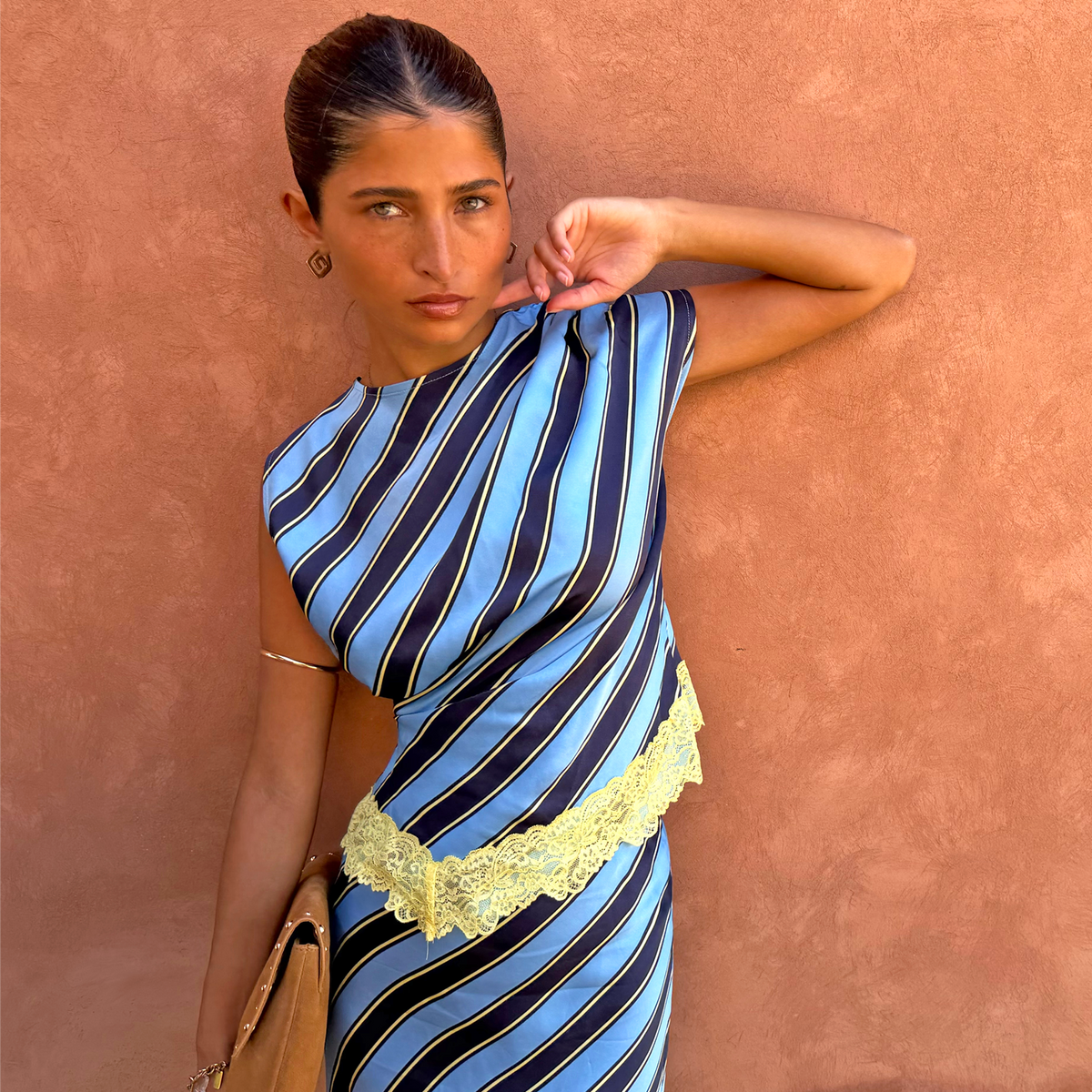 Stripe A-Symmetrical Top