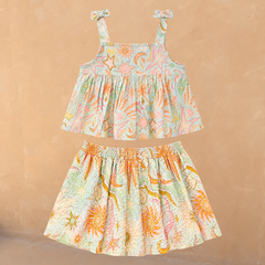 Girl's Starburst Skirt Co-ord Set
