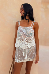 Shell Embellished Skirt