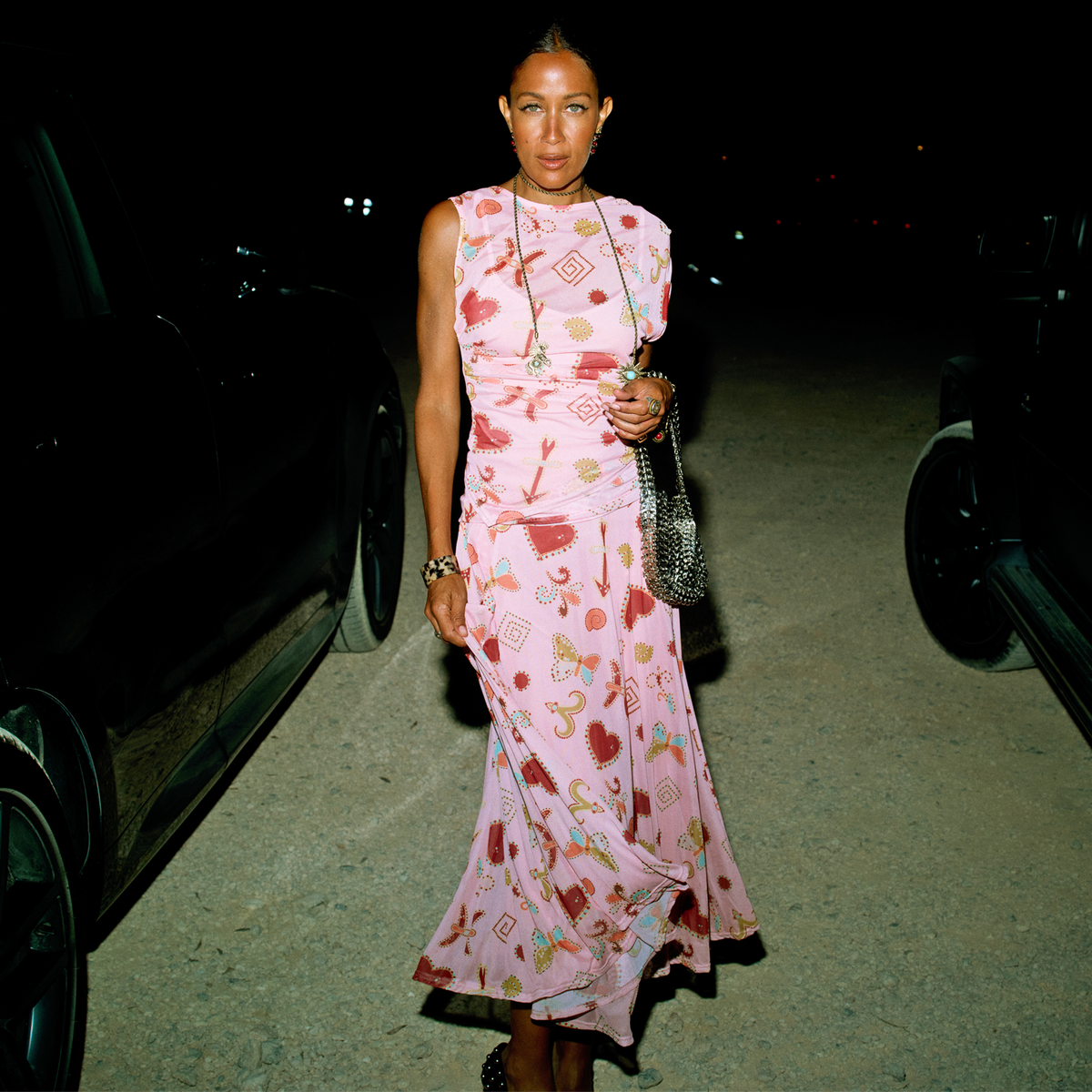 Pink Astra Lacie Maxi Skirt
