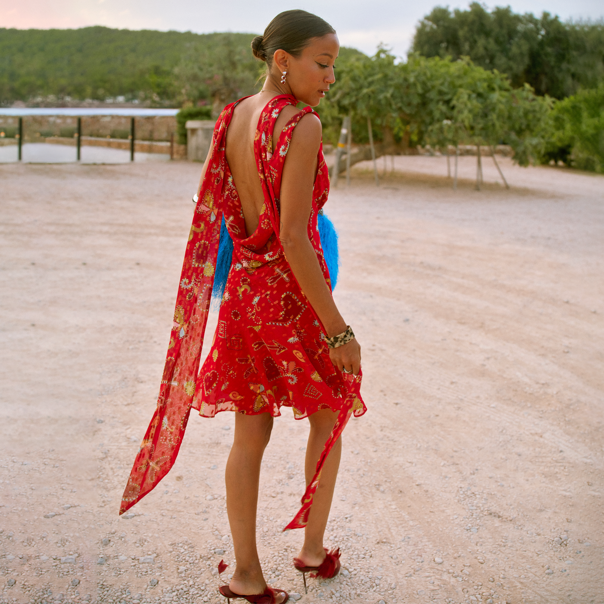 Red Astra Mini Sophie Dress