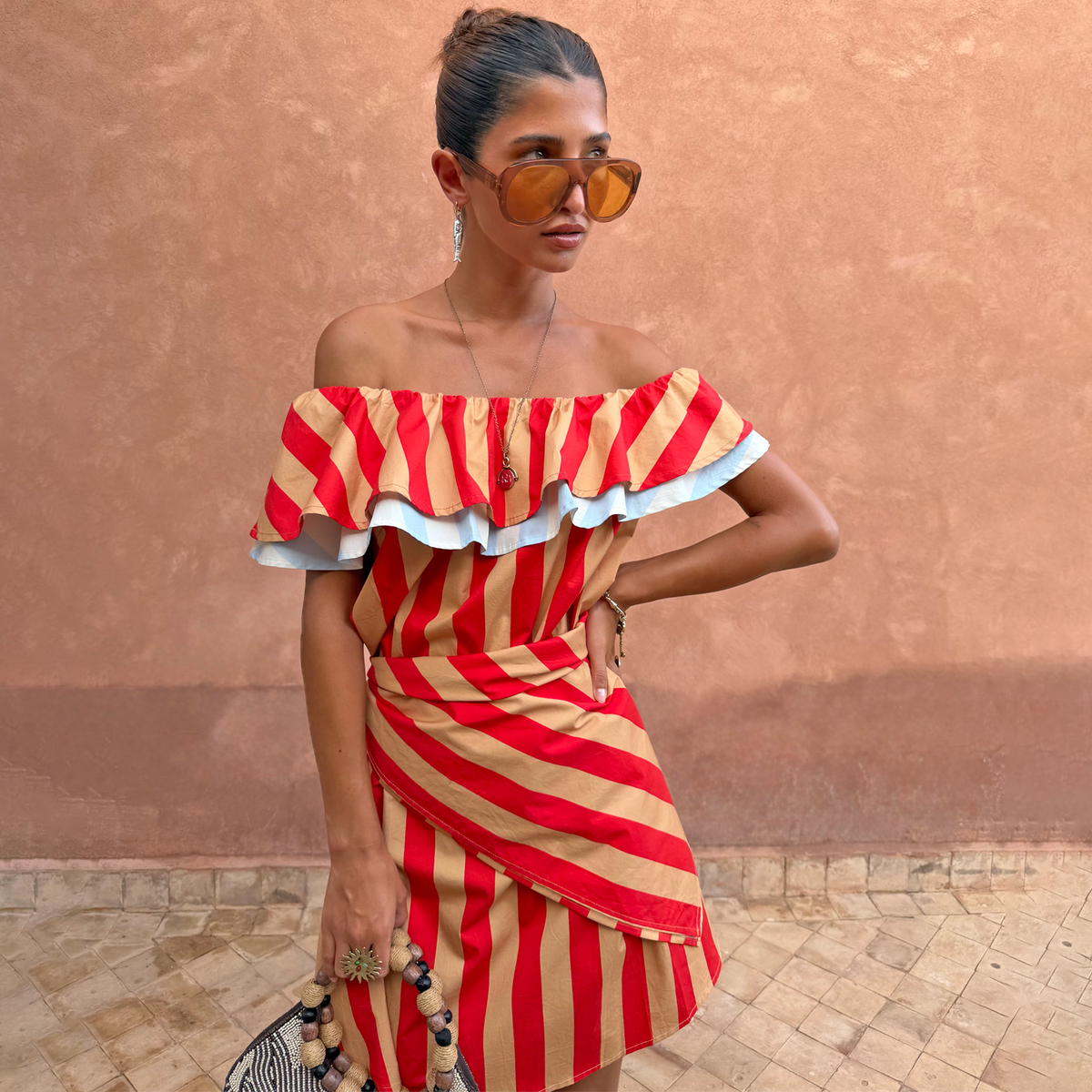 Tomato Stripe Scarf