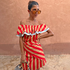 Tomato Stripe Scarf