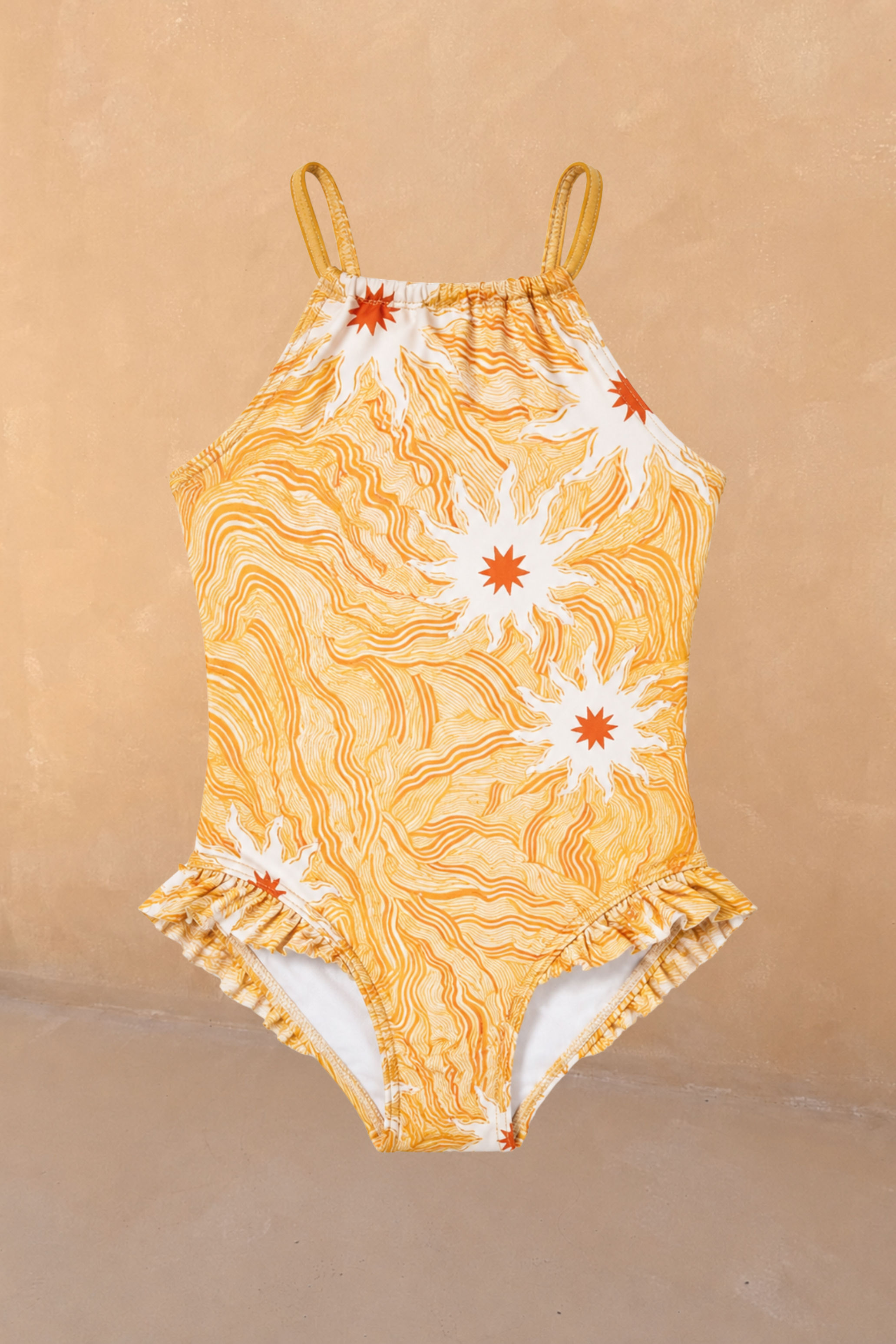 Girl's Yellow Sun Swimsuit