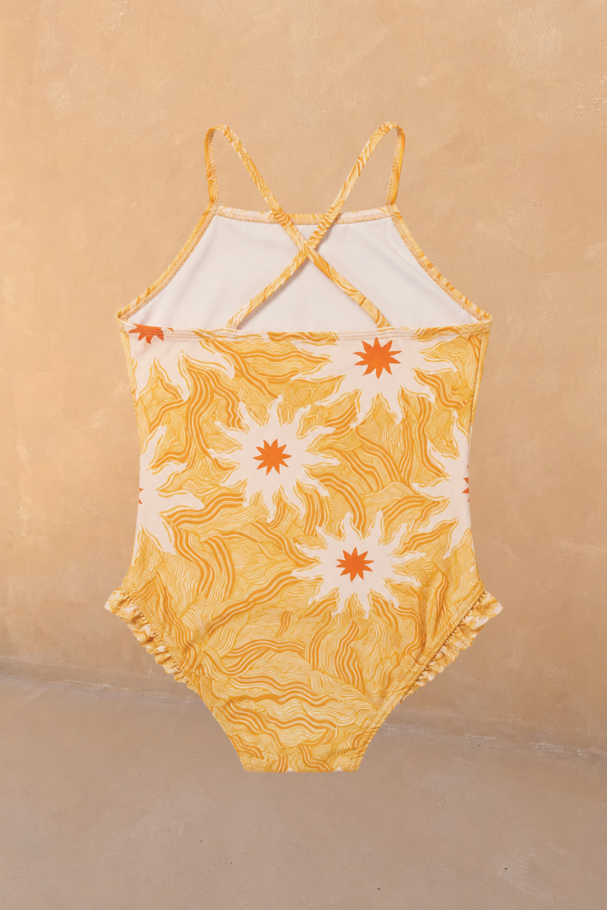 Girl's Yellow Sun Swimsuit