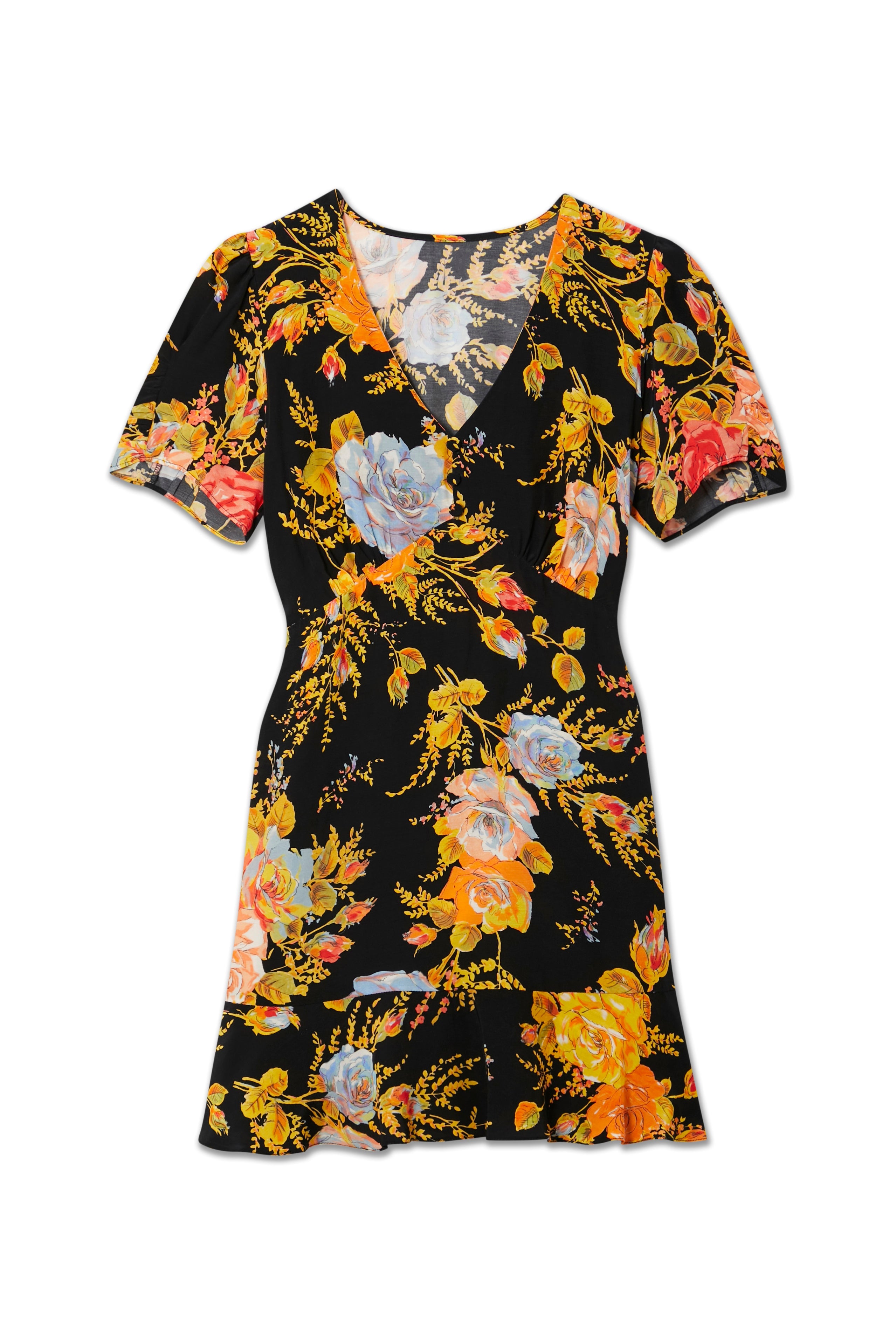 Black Sofia Mini Tea Dress
