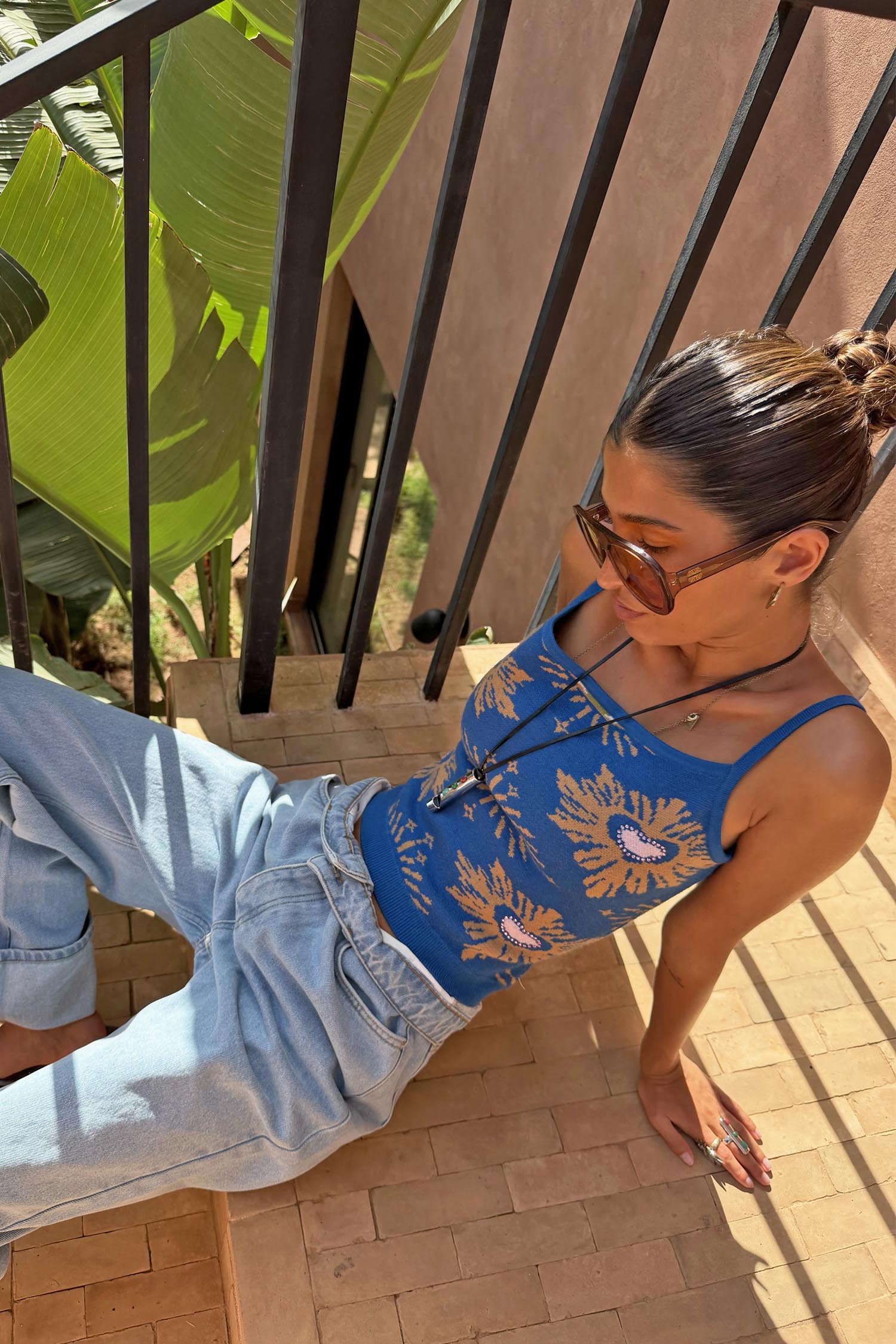 Blue Eye Knitted Cami Top