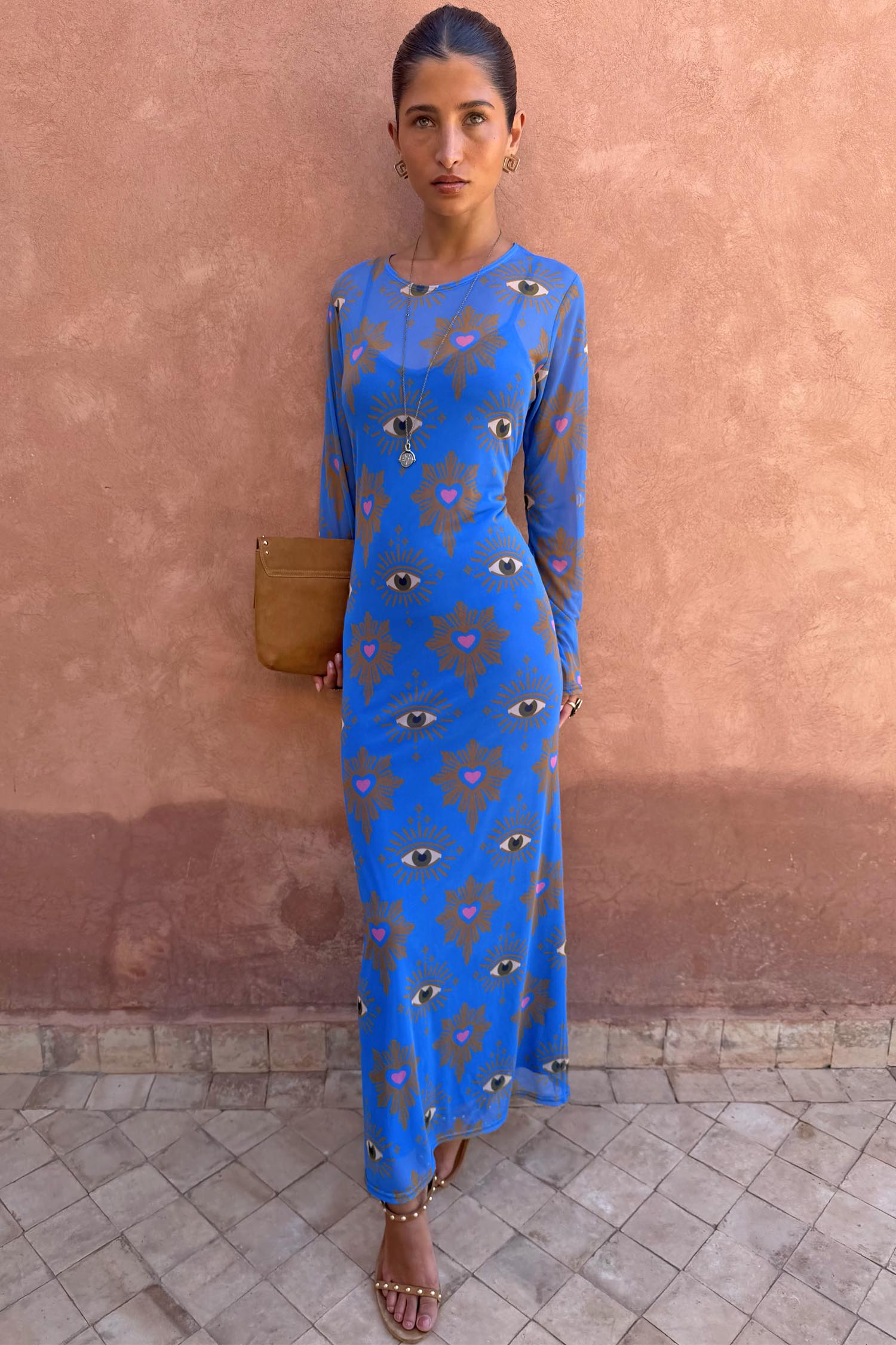 Blue Eye Mesh Dress