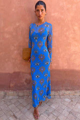 Blue Eye Mesh Dress