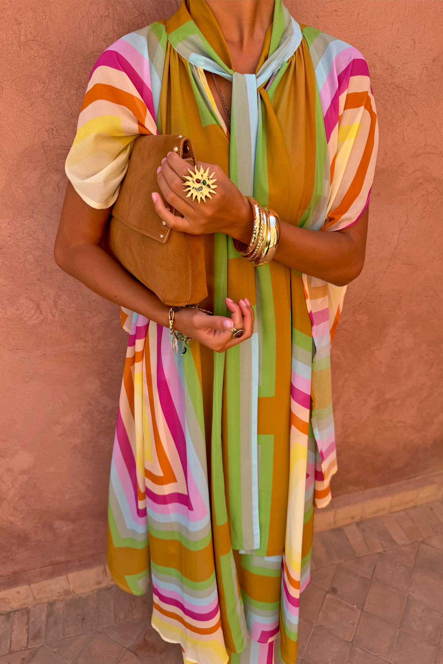 Bright Geo Stevie Maxi Dress