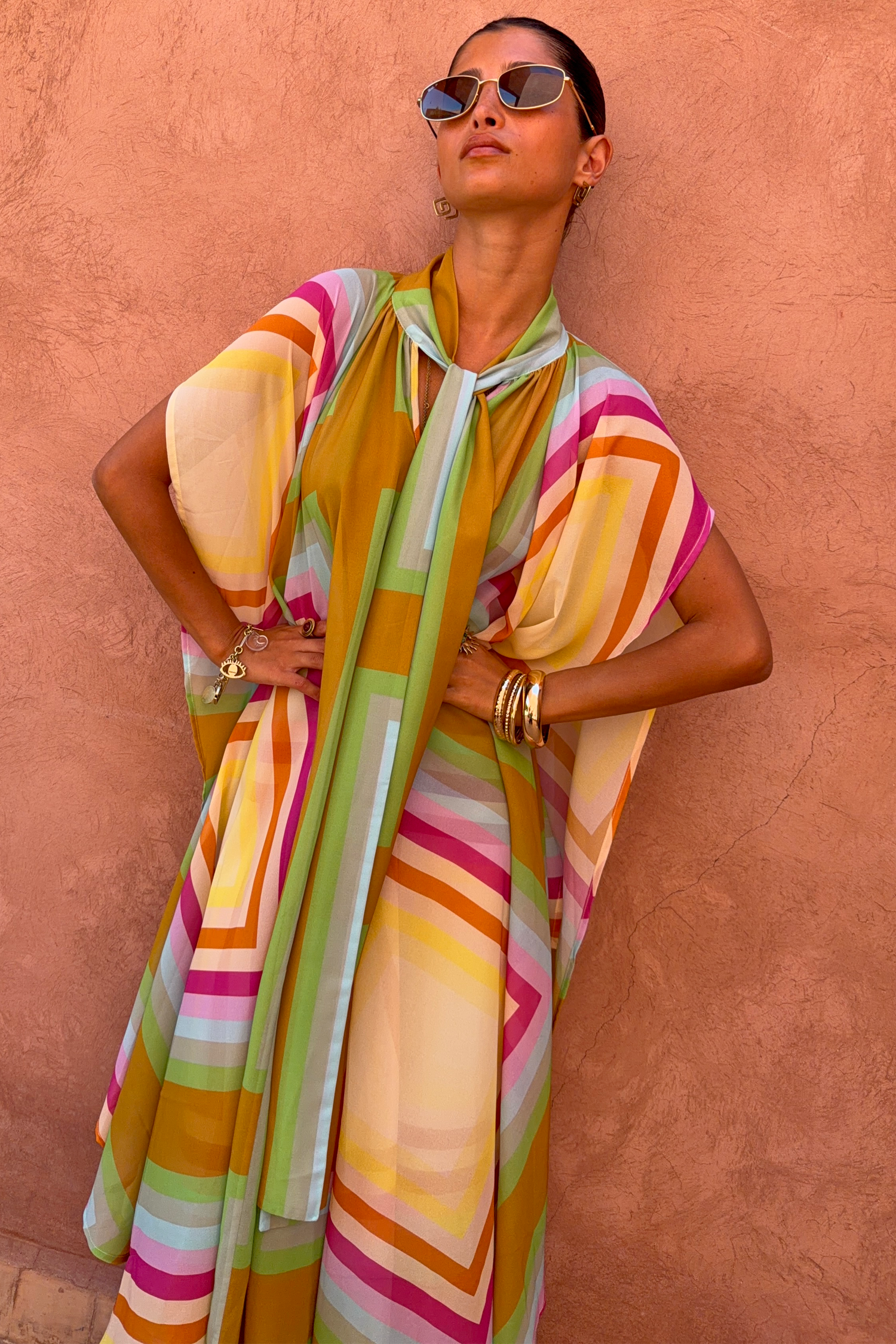 Bright Geo Stevie Maxi Dress