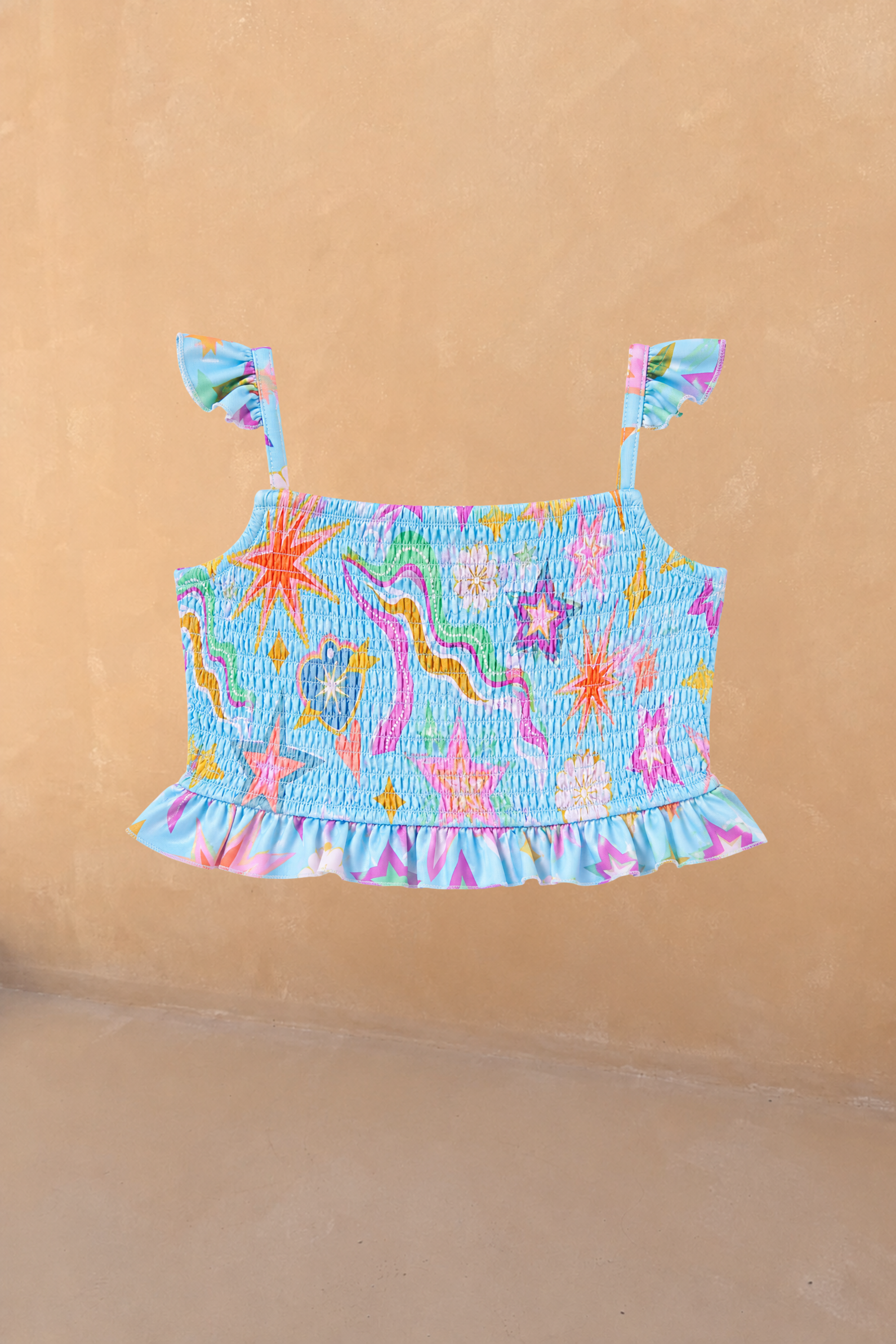 Girl's Starburst Crop Bikini Set