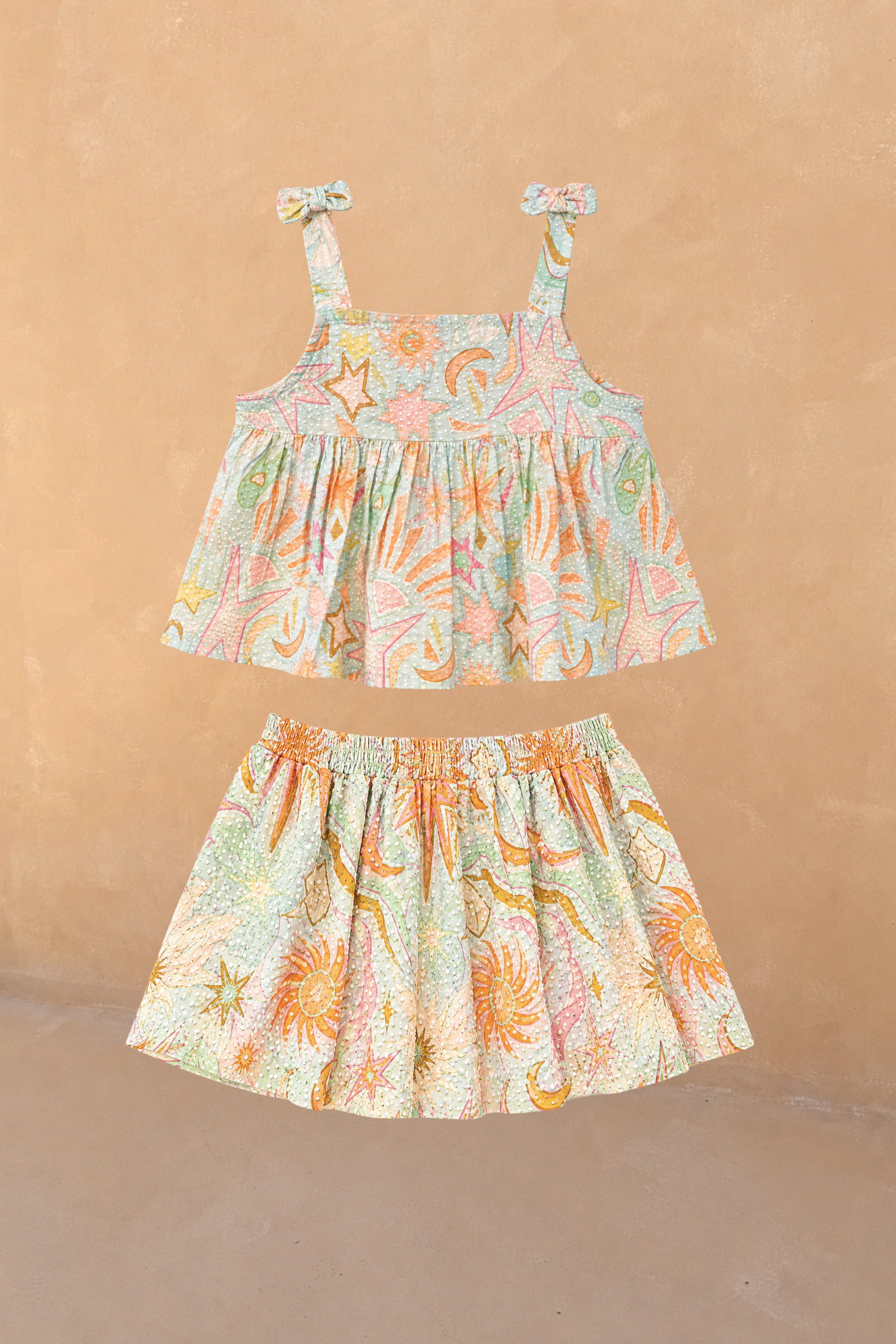 Girl's Starburst Skirt Co-ord Set
