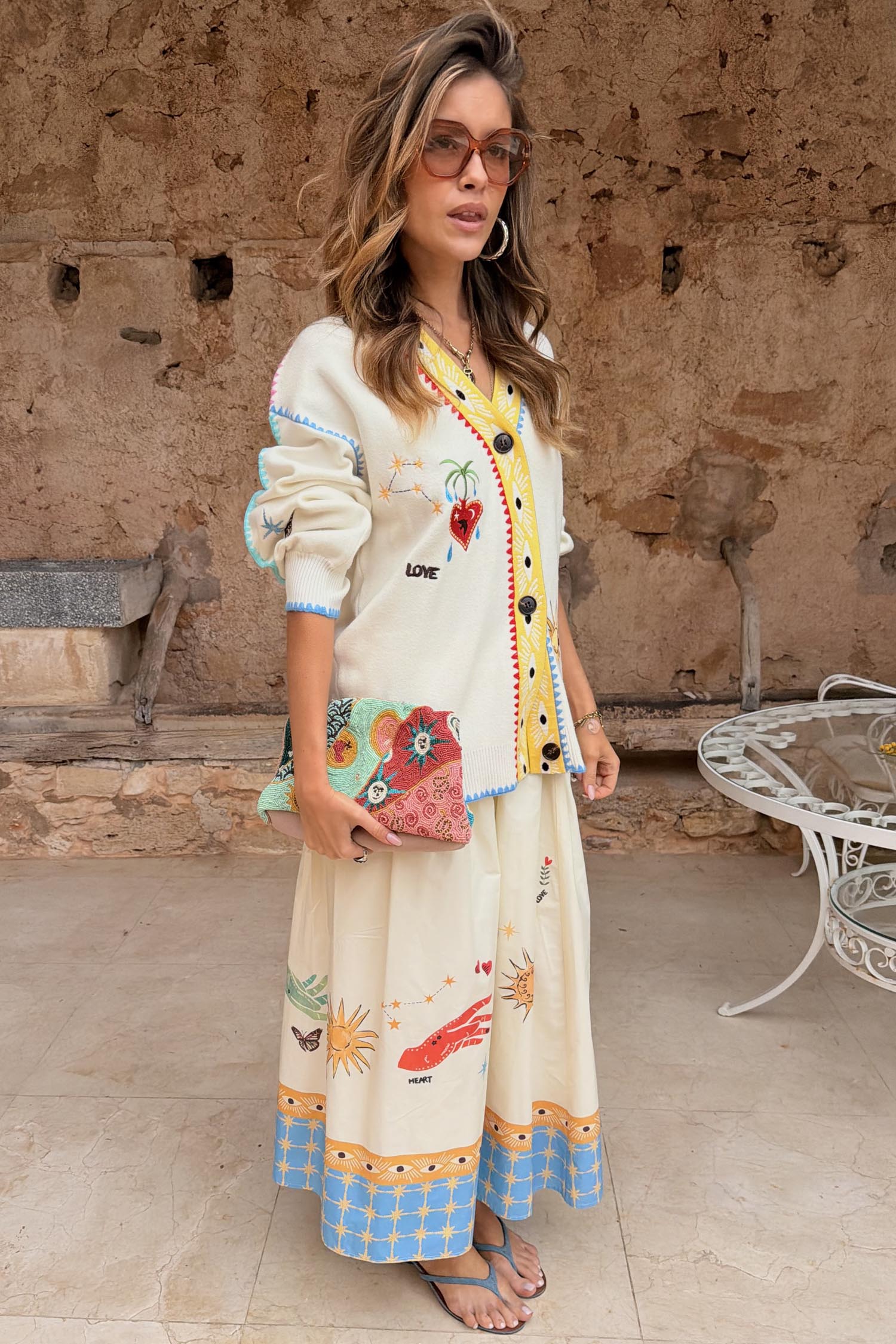 Cream Celestial Martha Cardigan