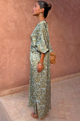 Green Diamond Print Toria Dress