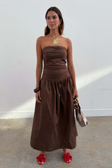 Chocolate Lola Mid-axi Dress
