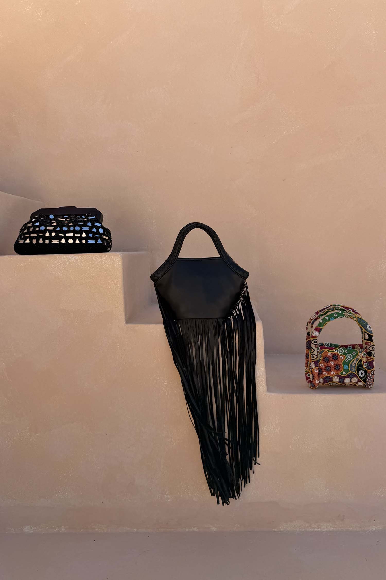 Leather Fringe Bag