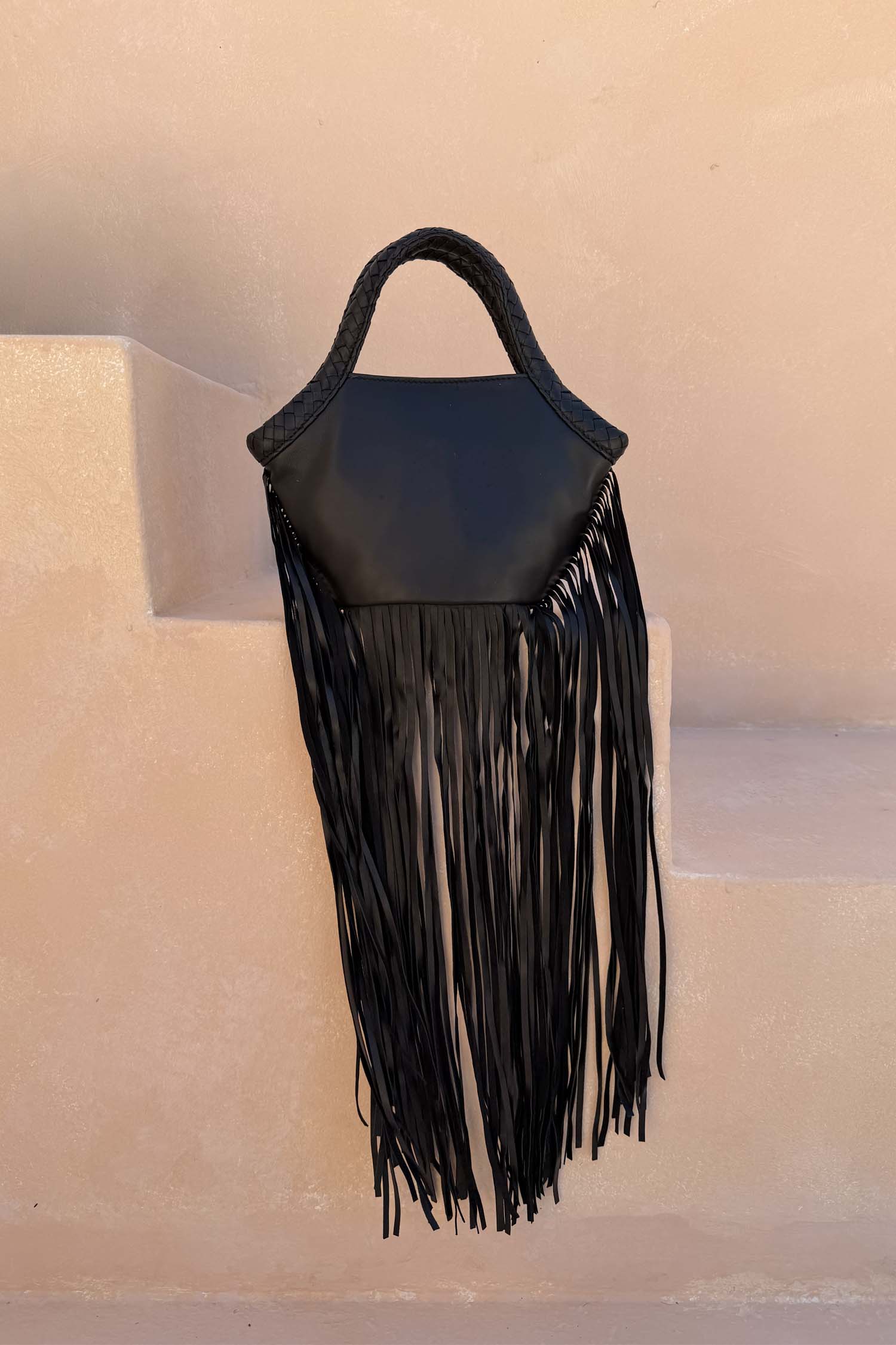 Leather Fringe Bag